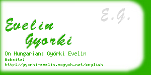 evelin gyorki business card